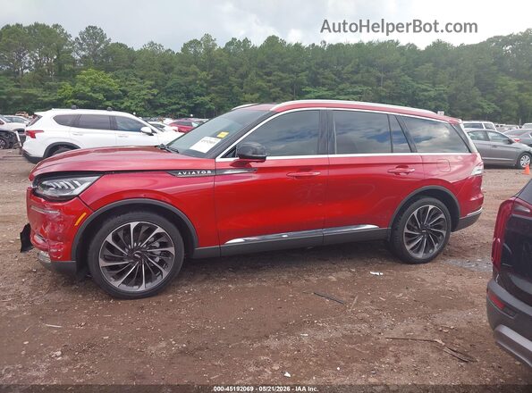 5LM5J7XCXLGL37243 2020 LINCOLN AVIATOR Red Սալոնի 360 աստիճան տեսք