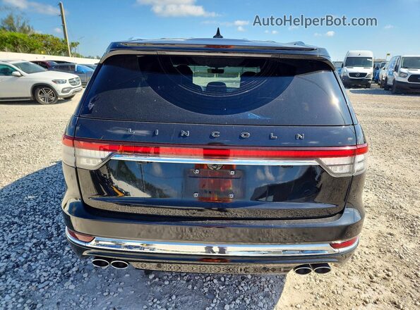 5LM5J9XC8MGL01662 2021 LINCOLN AVIATOR Black Widok z tyłu