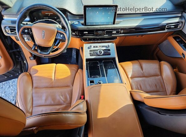 5LM5J9XC8MGL01662 2021 LINCOLN AVIATOR Black Widok deski rozdzielczej