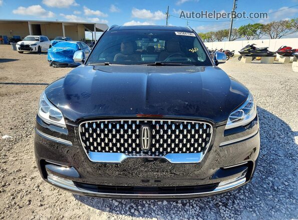 5LM5J9XC8MGL01662 2021 LINCOLN AVIATOR Black Widok z przodu