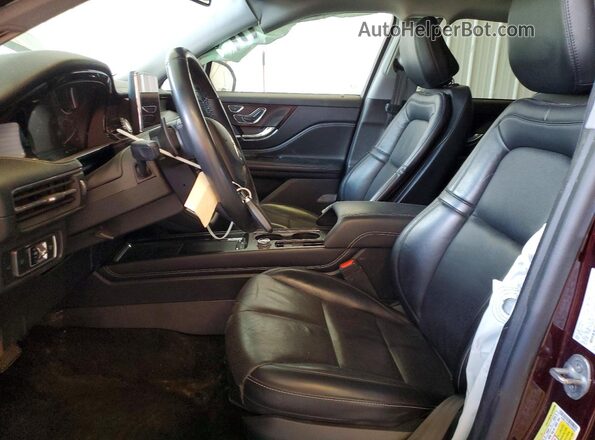 5LMCJ1D98LUL09956 2020 LINCOLN CORSAIR Burgundy Front interior view