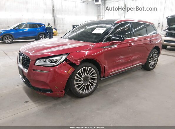 5LMCJ2DH8MUL08420 2021 LINCOLN CORSAIR Red Առջևի ձախ երեք քառորդ տեսարան