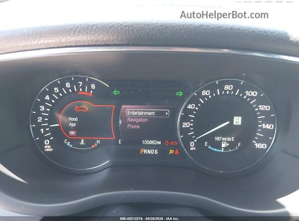 5LMCJ3C99GUJ04696 2016 LINCOLN MKC Black Widok tylnych siedzeń