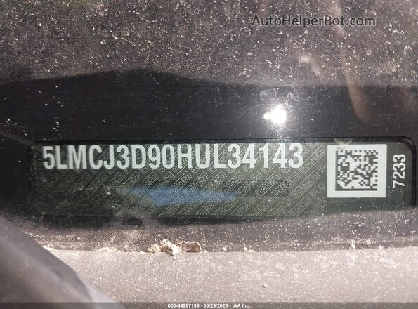 5LMCJ3D90HUL34143 2017 LINCOLN MKC Black Engine compartment view