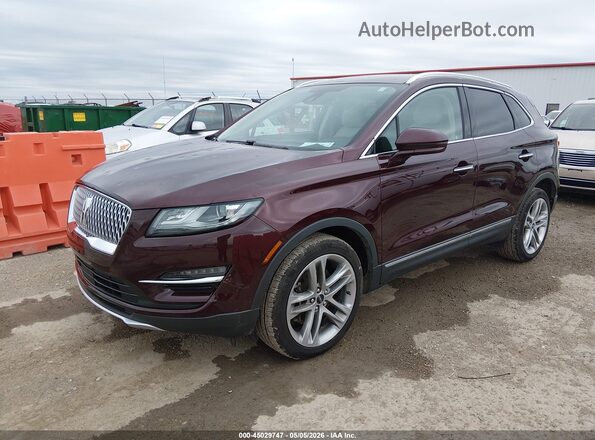 5LMCJ3D90KUL25675 2019 LINCOLN MKC Burgundy 