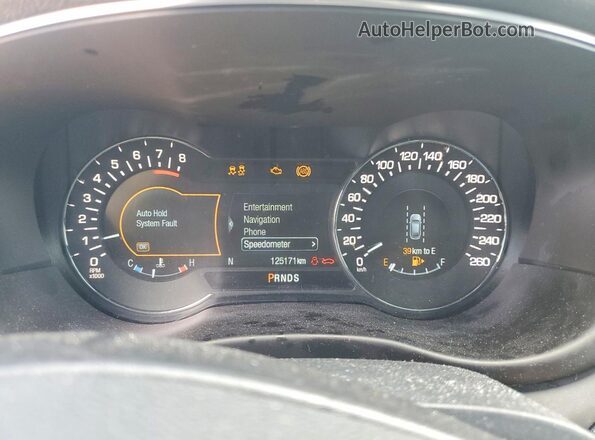 5LMCJ3D90KUL49412 2019 LINCOLN MKC Black ხელსაწყოთა პანელის ხედი