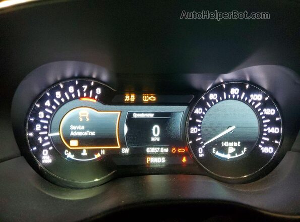 5LMCJ3D95KUL16499 2019 LINCOLN MKC White Вид щитка приладів