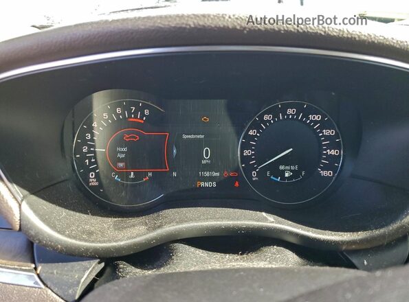 5LMCJ3D9XHUL04549 2017 LINCOLN MKC Gray Widok zestawu wskaźników