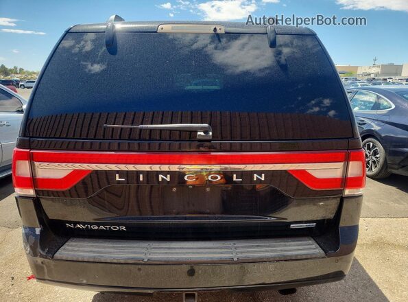 5LMJJ2HT3GEL09429 2016 LINCOLN NAVIGATOR Black Вид ззаду