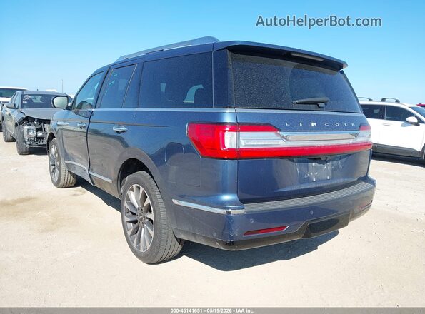 5LMJJ2HTXKEL05614 2019 LINCOLN NAVIGATOR Blue უკანა მარცხენა