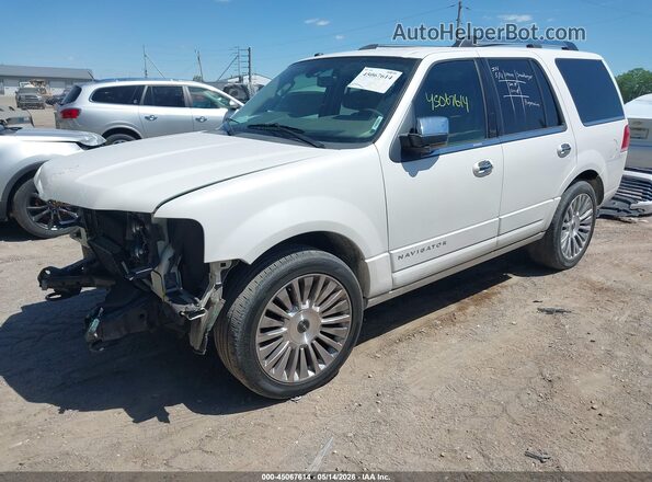 5LMJJ2JT7GEL04888 2016 LINCOLN NAVIGATOR White Առջևի ձախ երեք քառորդ տեսարան