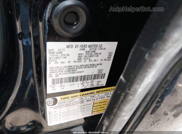 5LMJJ2KT7GEL00337 2016 LINCOLN NAVIGATOR Black Вид підкапотного простору