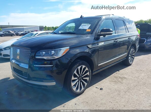 5LMJJ2LG8REL21119 2024 LINCOLN NAVIGATOR Black წინა მარცხენა ხედი სამი მეოთხედიდან