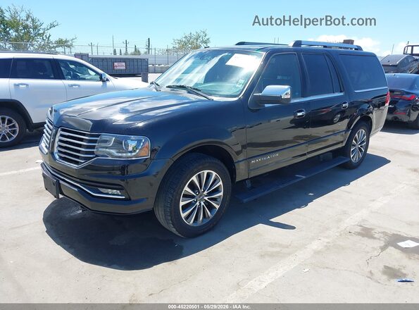 5LMJJ3HT4HEL03498 2017 LINCOLN NAVIGATOR L Black Przód lewy