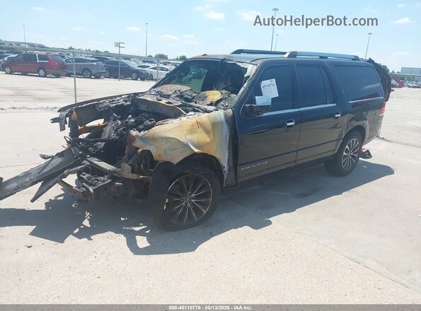 5LMJJ3HT6HEL06161 2017 LINCOLN NAVIGATOR L Black Przód lewy