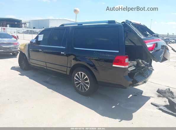 5LMJJ3HT6HEL06161 2017 LINCOLN NAVIGATOR L Black Tył lewy