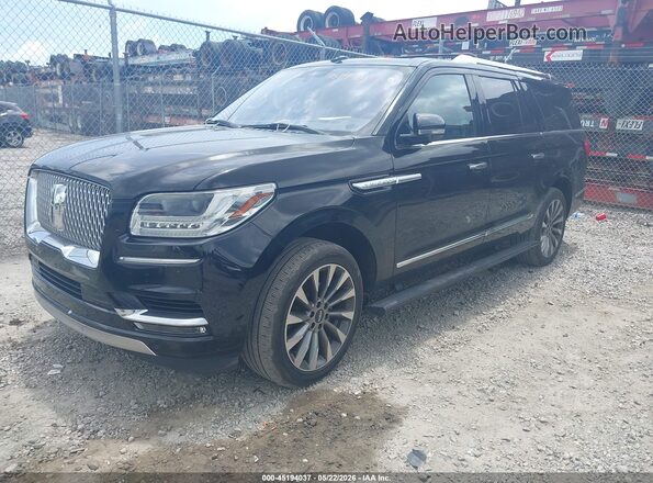 5LMJJ3HT6JEL11107 2018 LINCOLN NAVIGATOR L Black წინა მარცხენა ხედი სამი მეოთხედიდან