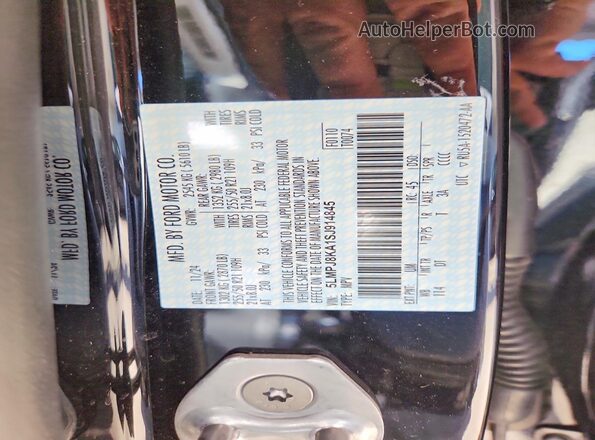 5LMPJ8KA1SJ914845 2025 LINCOLN NAUTILUS Black VIN sticker view