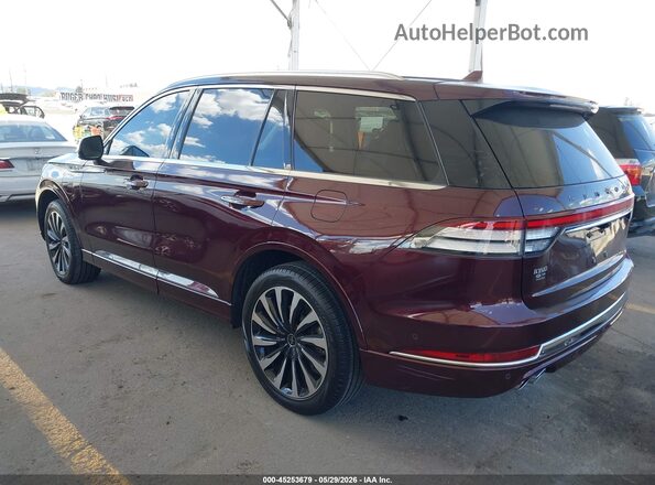 5LMYJ9YY9LGL25037 2020 LINCOLN AVIATOR Burgundy უკანა მარცხენა