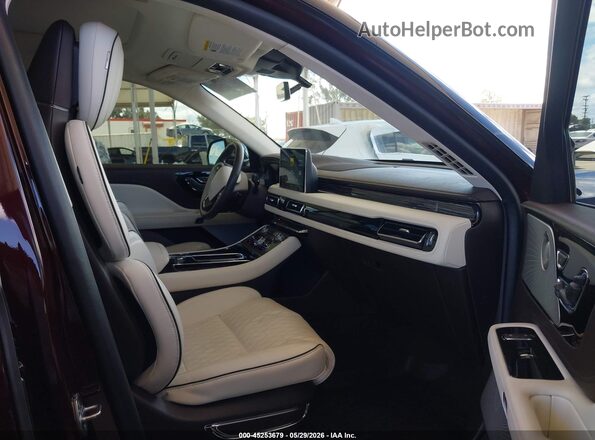 5LMYJ9YY9LGL25037 2020 LINCOLN AVIATOR Burgundy წინა სალონის ხედი