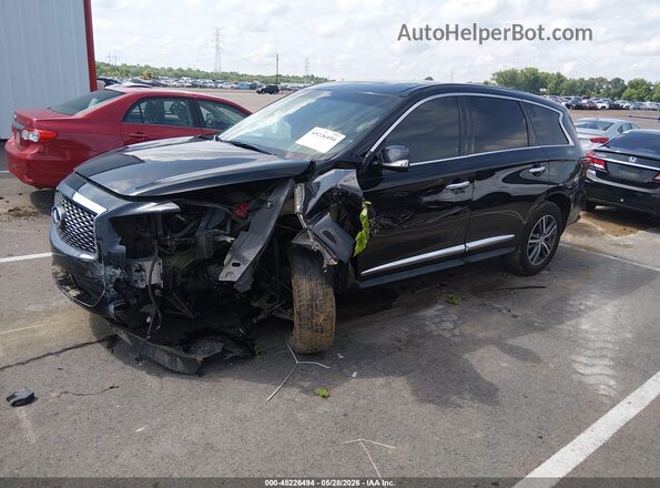 5N1AL0MN0GC522245 2016 INFINITI QX60 Black Առջևի ձախ երեք քառորդ տեսարան