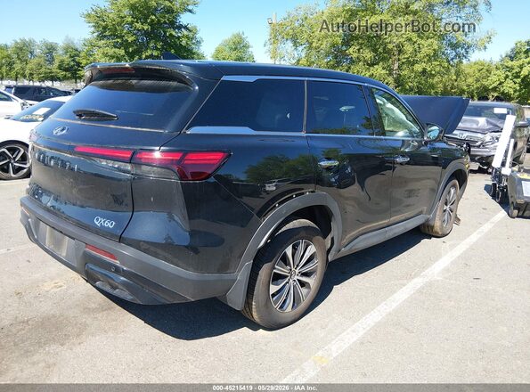 5N1AL1ES4SC342110 2025 INFINITI QX60 Black Trasero derecho