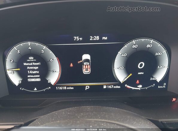5N1AL1FR5SC348090 2025 INFINITI QX60 Gray Vista de los asientos traseros