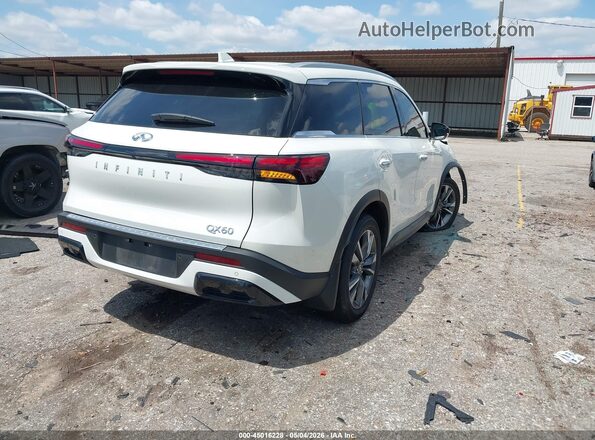5N1AL1FR7SC340444 2025 INFINITI QX60 White Rear right