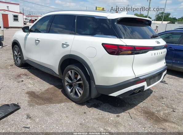 5N1AL1FR7SC340444 2025 INFINITI QX60 White Rear left