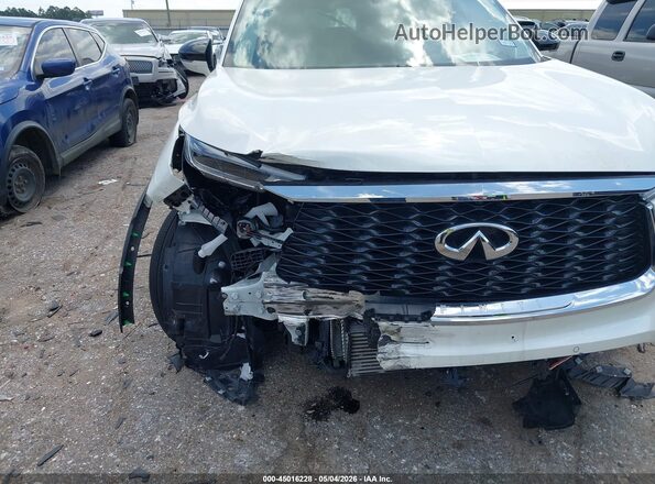 5N1AL1FR7SC340444 2025 INFINITI QX60 White Front view