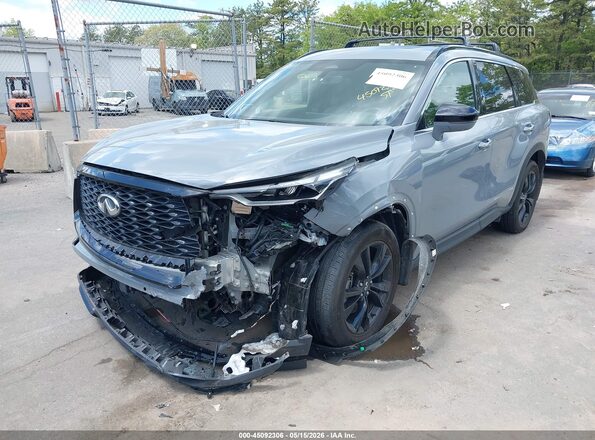 5N1AL1FS1SC355086 2025 INFINITI QX60 Gray Widok z przodu