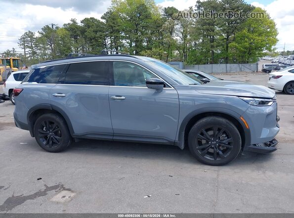 5N1AL1FS1SC355086 2025 INFINITI QX60 Gray Widok wnętrza z tyłu