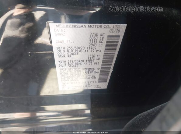 5N1AL1FS4TC350711 2026 INFINITI QX60 Черный Вид подкапотного пространства