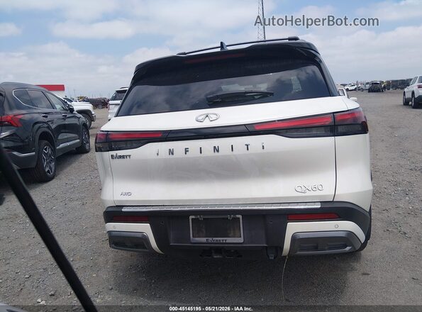 5N1AL1HU1SC357189 2025 INFINITI QX60 White 