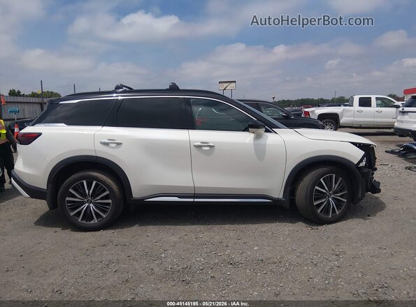5N1AL1HU1SC357189 2025 INFINITI QX60 White Vista interior de 360 grados
