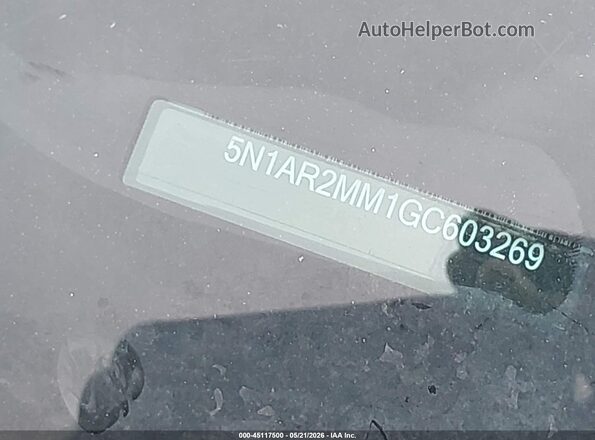 5N1AR2MM1GC603269 2016 NISSAN PATHFINDER Черный 