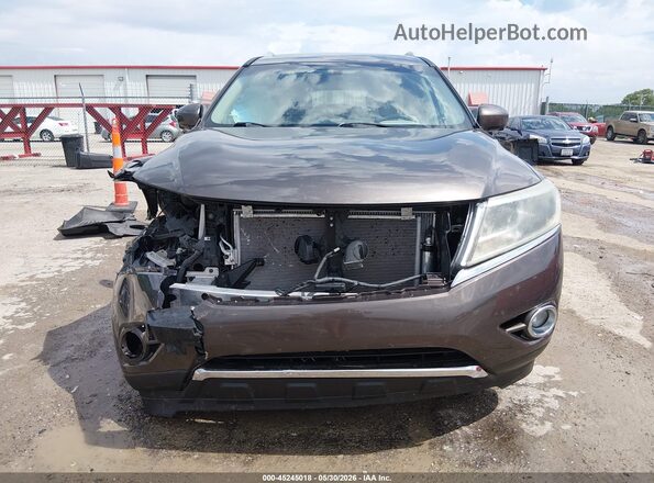 5N1AR2MM1GC605653 2016 NISSAN PATHFINDER Коричневый Вид щитка приборов
