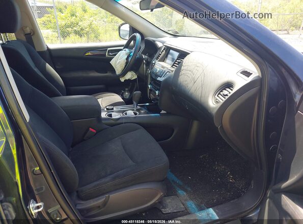 5N1AR2MM1GC614563 2016 NISSAN PATHFINDER Black Front interior view