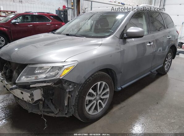 5N1AR2MM7GC621372 2016 NISSAN PATHFINDER Gray Առջևի ձախ երեք քառորդ տեսարան