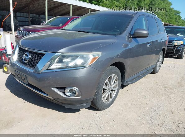 5N1AR2MM8GC622921 2016 NISSAN PATHFINDER Gray Vista tres cuartos delantera izquierda
