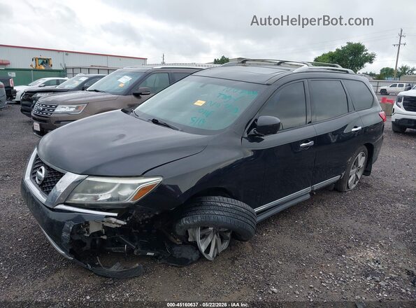 5N1AR2MMXGC671425 2016 NISSAN PATHFINDER Black Առջևի ձախ երեք քառորդ տեսարան