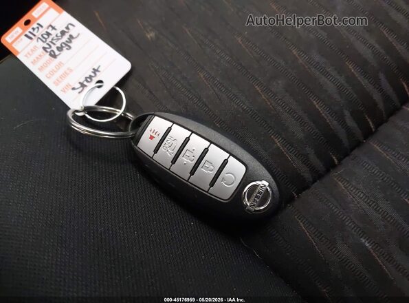 5N1AT2MM9HC747591 2017 NISSAN ROGUE Gray Առջևի վահանակի տեսք