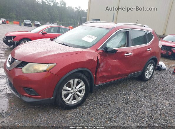 5N1AT2MN7GC808864 2016 NISSAN ROGUE Бордовый Передняя левая четверть