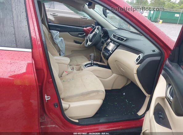 5N1AT2MN7GC808864 2016 NISSAN ROGUE Бордовый Вид салона спереди