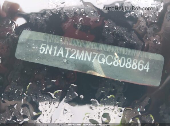 5N1AT2MN7GC808864 2016 NISSAN ROGUE Бордовый Вид подкапотного пространства