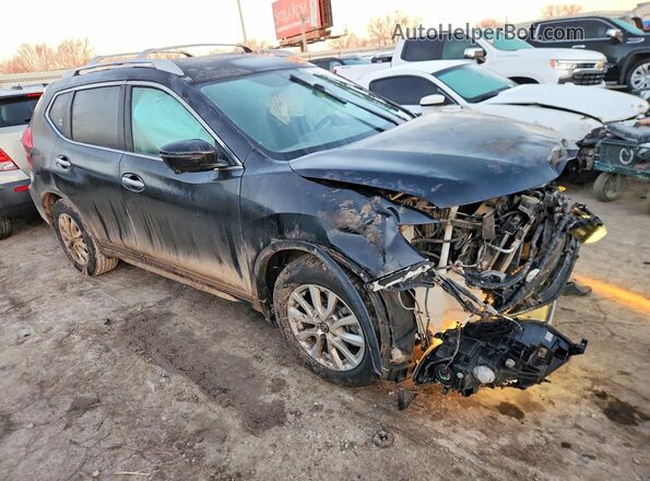 5N1AT2MN8HC853801 2017 NISSAN ROGUE Black Przód prawy