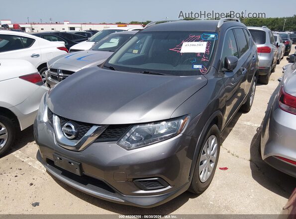 5N1AT2MT0GC900526 2016 NISSAN ROGUE Серый Передняя левая четверть
