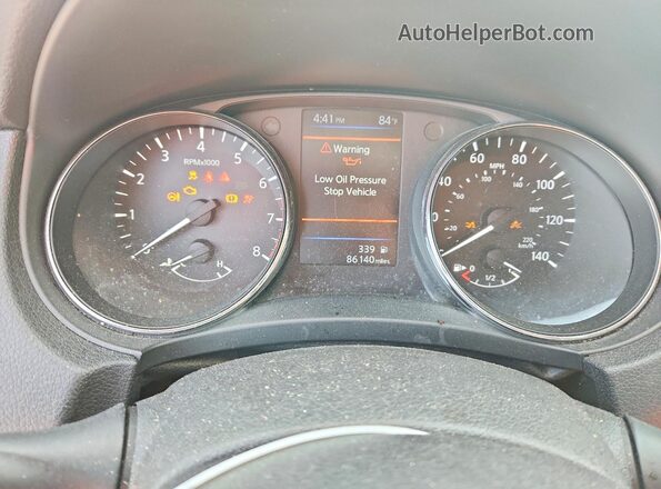 5N1AT2MT0KC704790 2019 NISSAN ROGUE Blue Սարքավորումների վահանակի տեսք