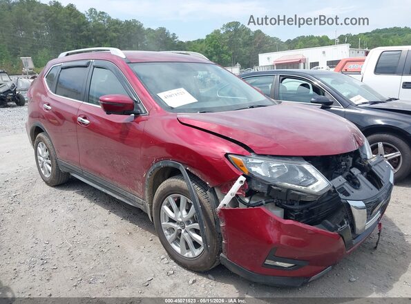 5N1AT2MT1JC808431 2018 NISSAN ROGUE Red ხელსაწყოთა პანელის ხედი