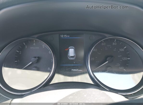 5N1AT2MT1KC756641 2019 NISSAN ROGUE White Widok tylnych siedzeń